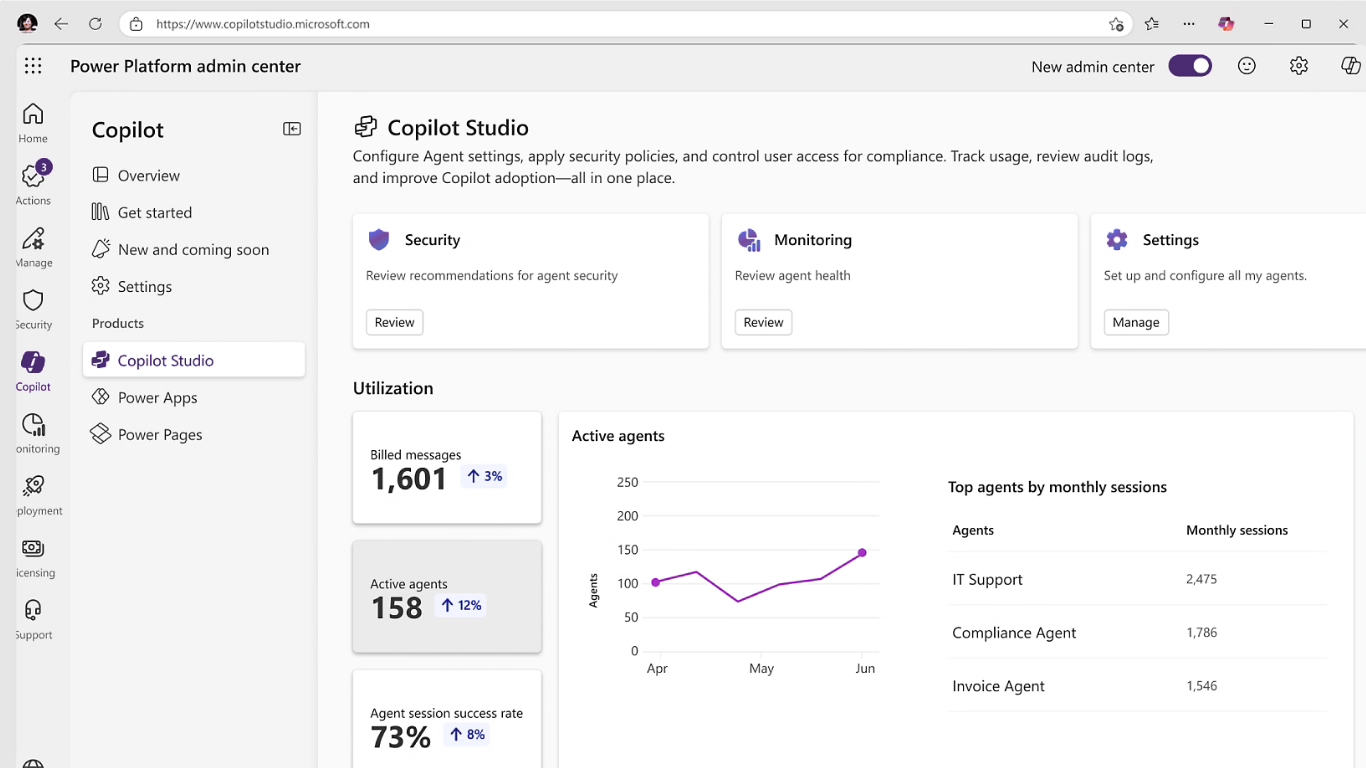 Power Platform Admin Center