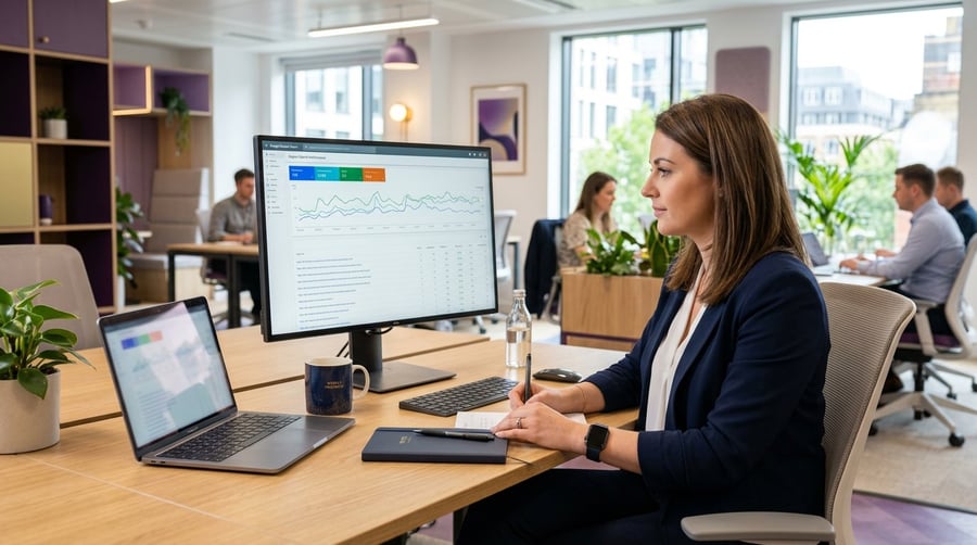 Reviewing a weekly website search performance report