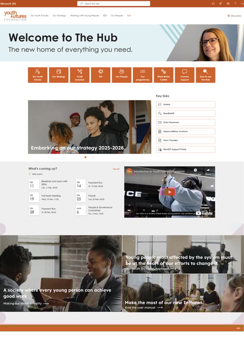 Youth Futures Foundation Live Screenshot Stock Image