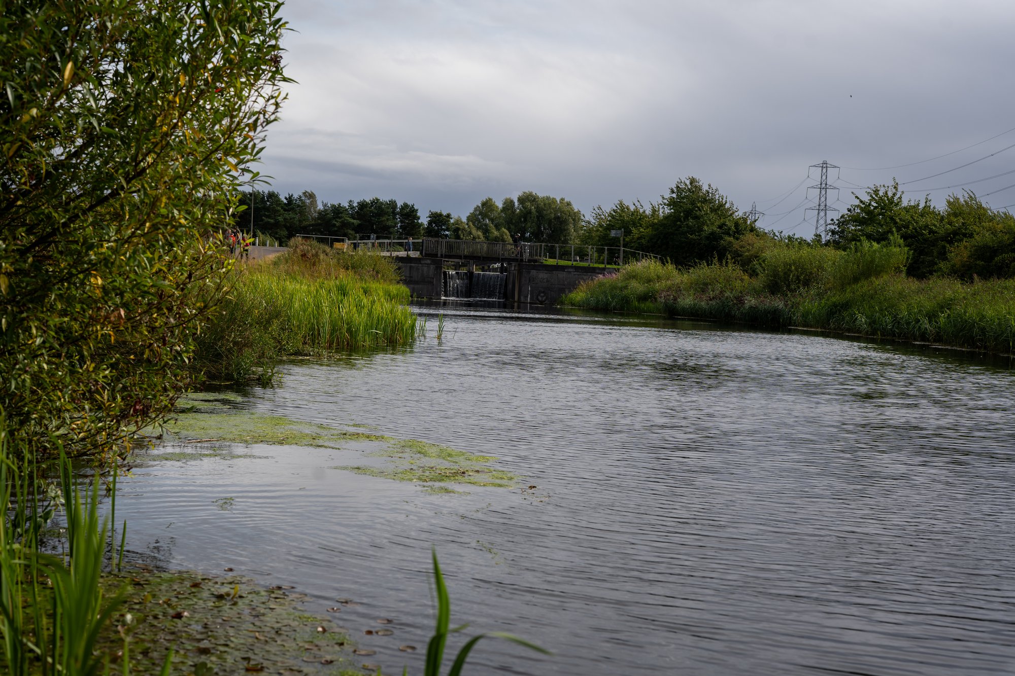 Forth canal flowing from the locking gate