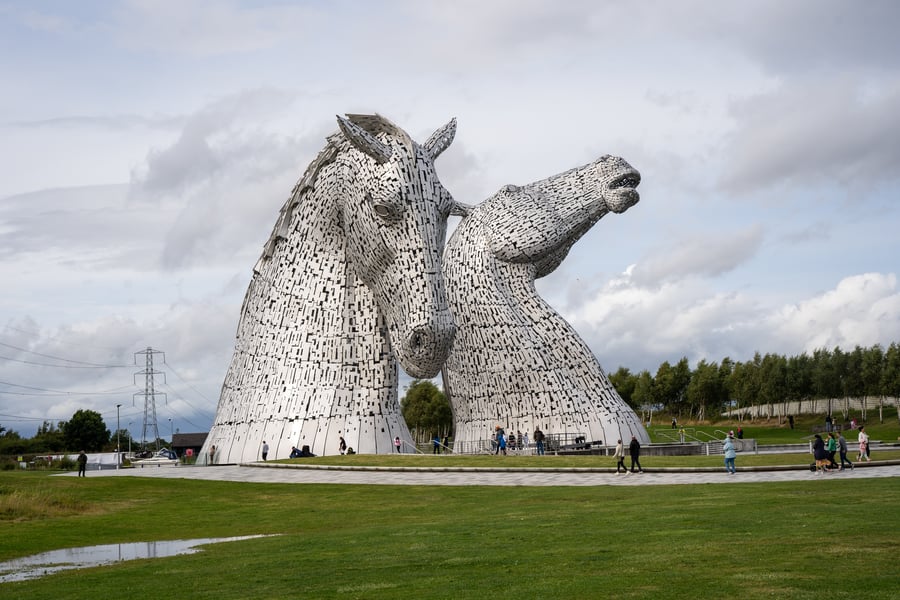 The Helix Kelpies in Falkirk