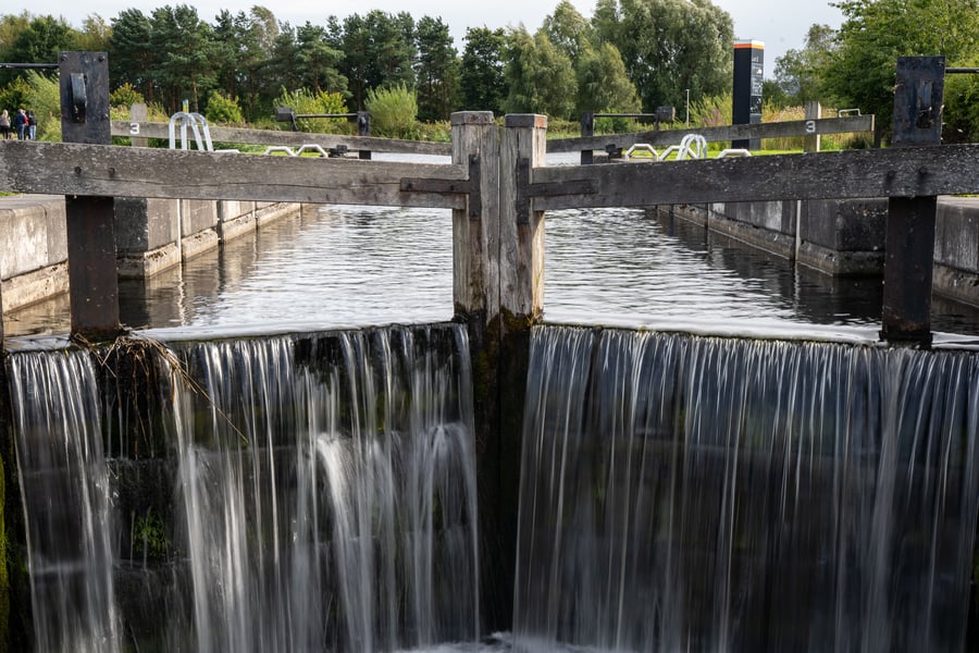 Forth Canal gates at the Helix