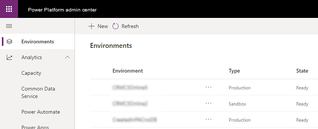 Why Expert Support is Key to Power Platform Success - Screenshot of environments