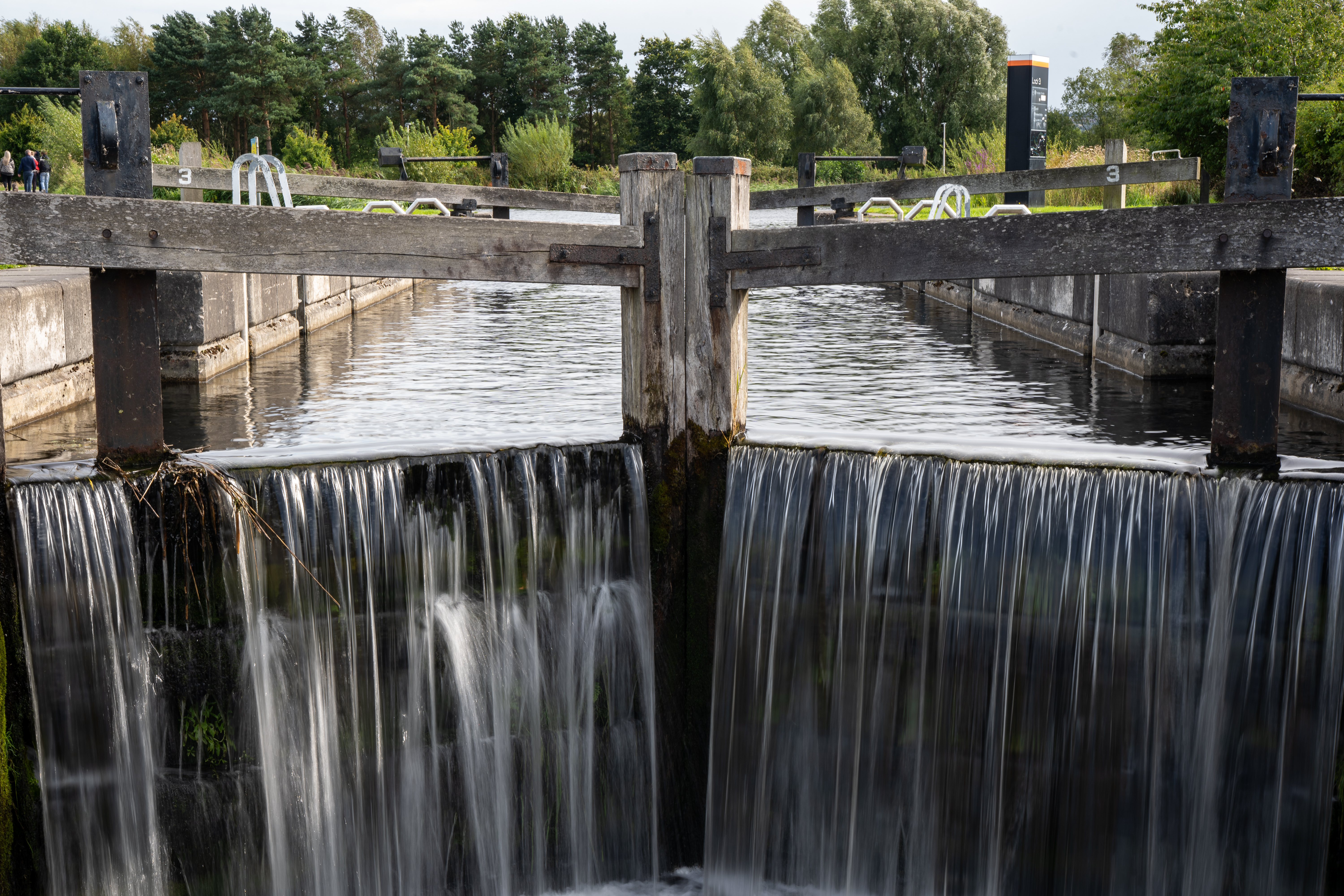 Clyde canal lock gates